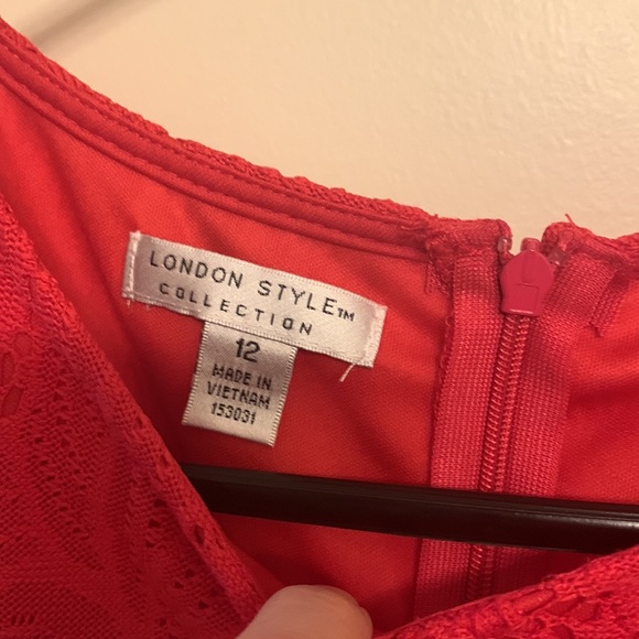 Lace dress, size 12, bright pink - Picture 2 of 2